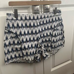 Anthropology  Cartonnier Blue/White Cotton Blend Shorts size 4